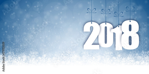 snow fall background for christmas and New Year 2018