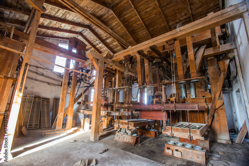Old mill machines.
