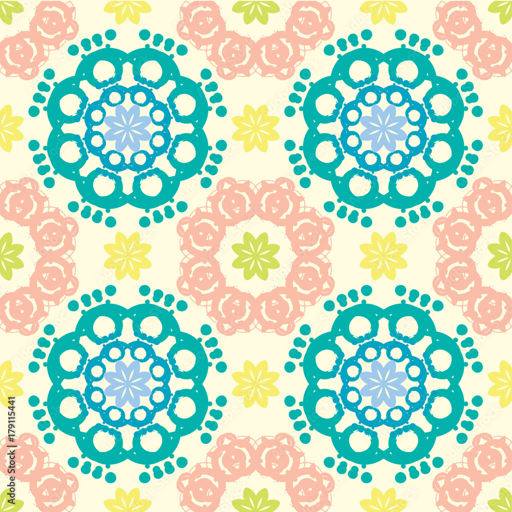 Seamless abstract floral pattern,mandala pattern Seamless abstract floral pattern,mandala pattern