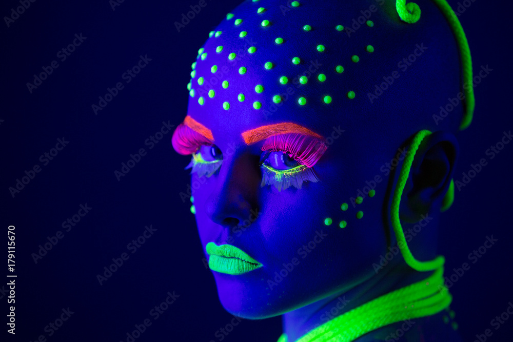 Obraz premium neon make up