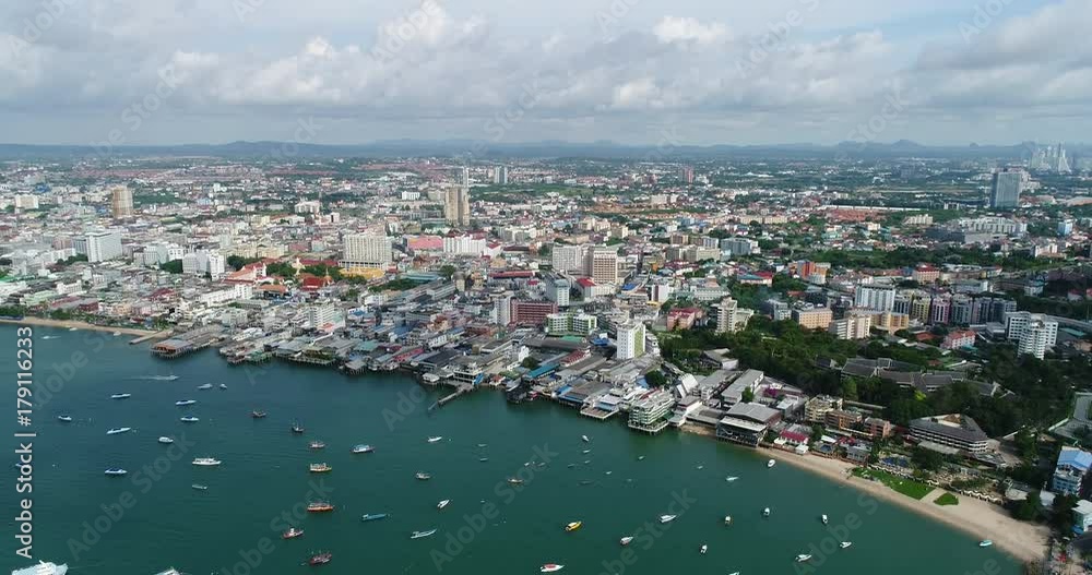 View of pattaya city beach. Beach of Pattaya city in Chonburi,Thailand View of pattaya city beach. Beach of Pattaya city in Chonburi,Thailand