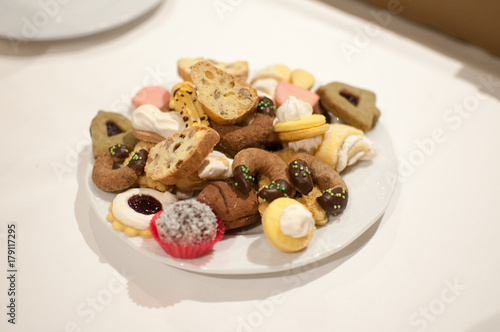 variety of cookies on plate
