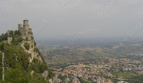 Panorama view of the San Marino fortress
