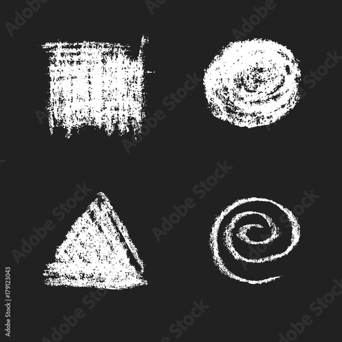 vector chalk charcoal realistic texture.