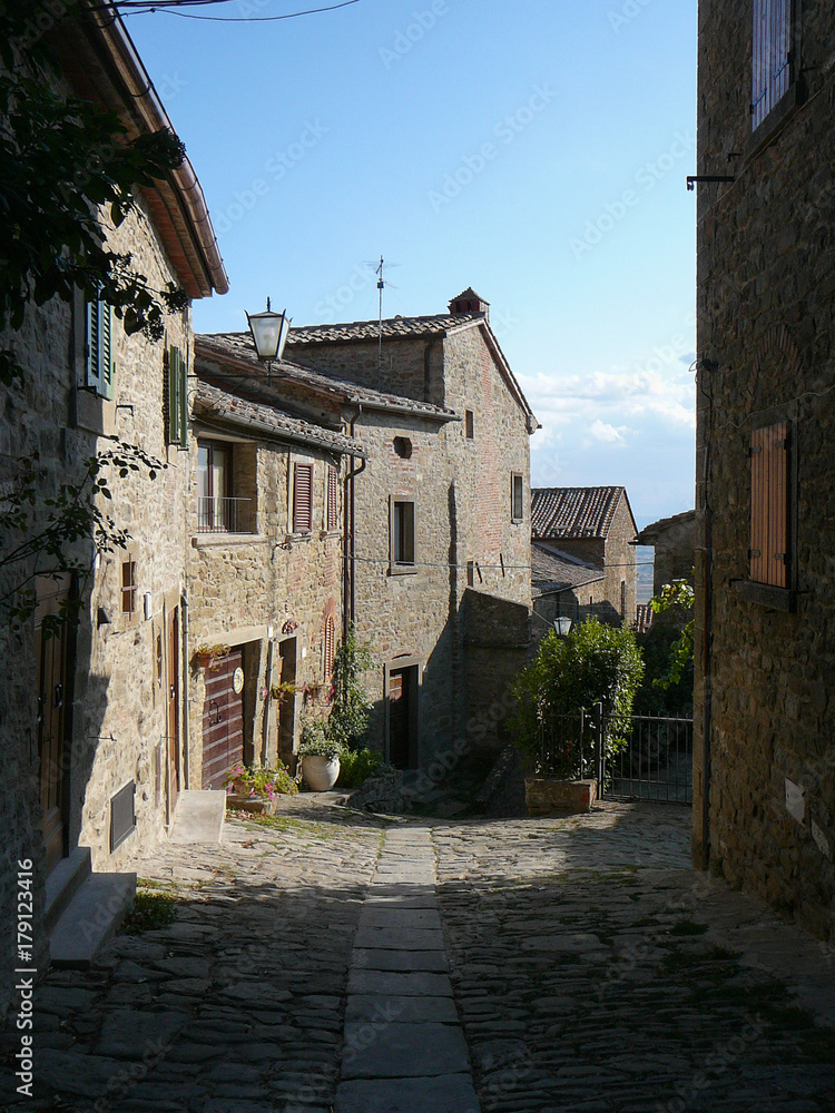 View of the city of Cortona