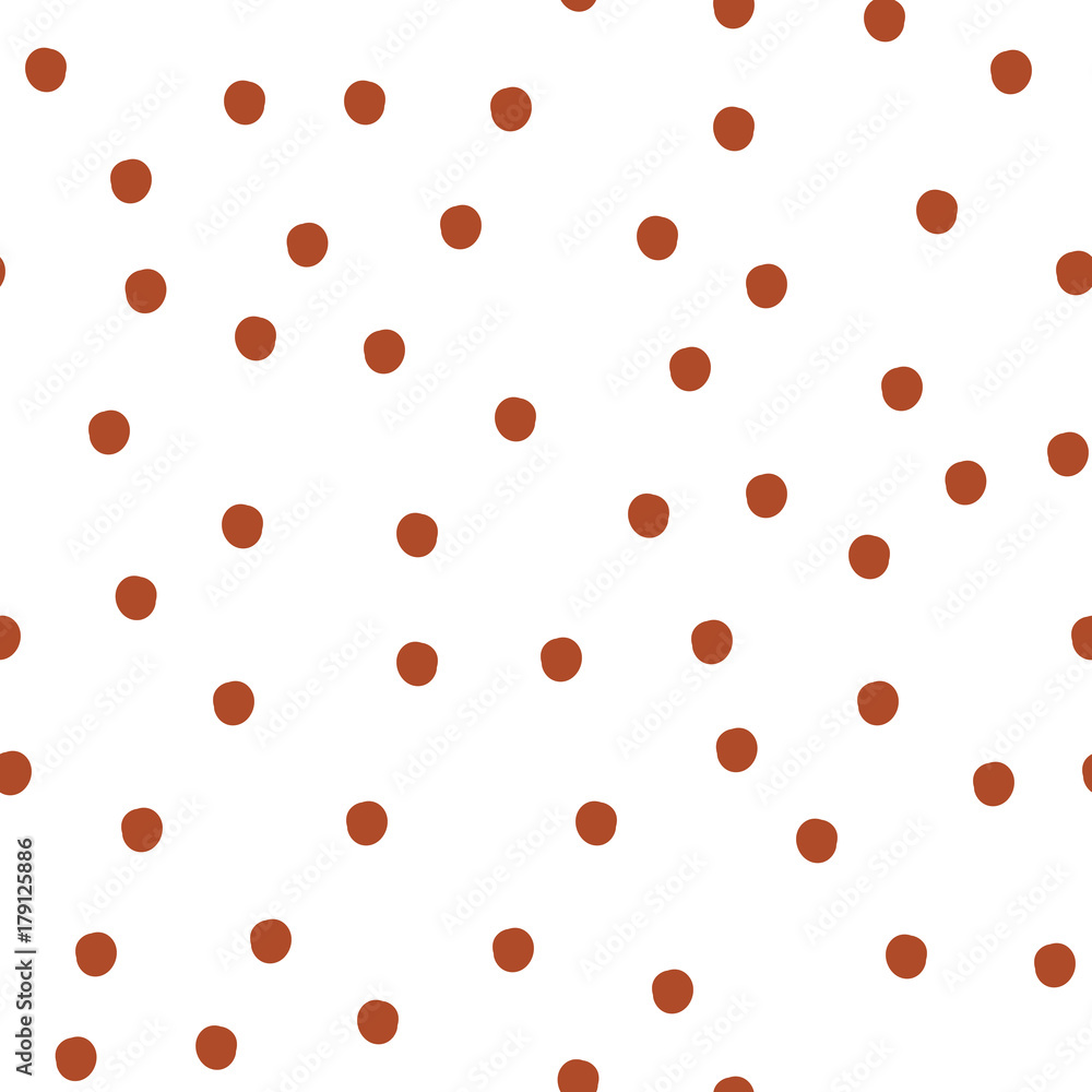 Hand Drawn Dots Asymmetrical Seamless Pattern, Dotted Swiss Hand Drawn Dots Asymmetrical Seamless Pattern, Dotted Swiss