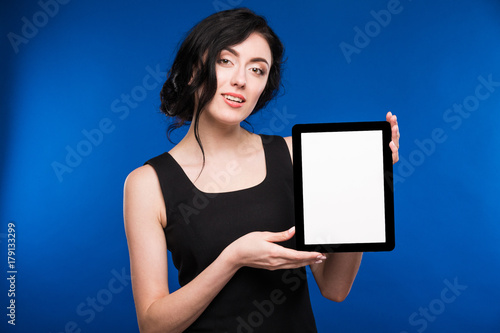 girl with the tablet