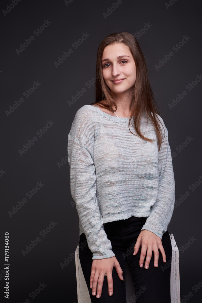 Cute girl background isolated Cute girl background isolated