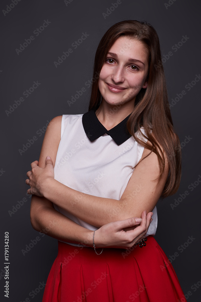 Cute girl background isolated Cute girl background isolated