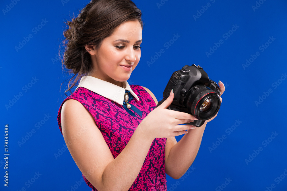 girl with camera girl with camera
