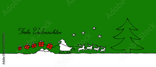Nikolaus mit Schlitten
