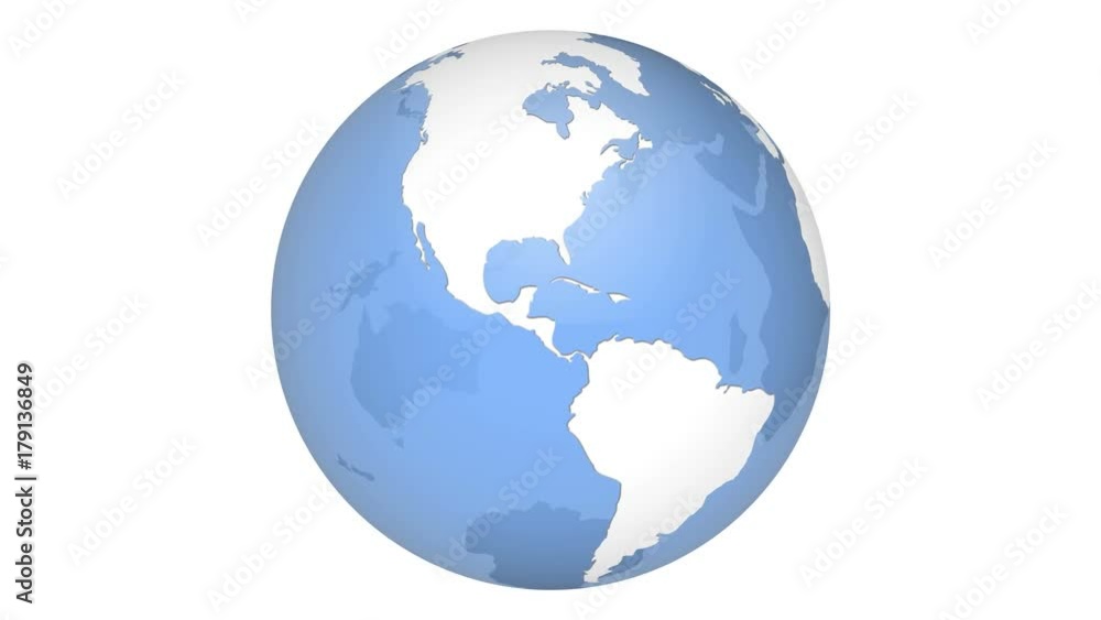 Clean Minimal Globe Seamless Loop Clean Minimal Globe Seamless Loop