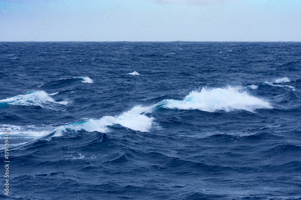Clouds, waves and ship trace in Pacific Clouds, waves and ship trace in Pacific