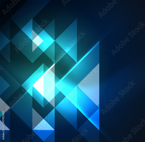 Cosmic electric background with shiny glowing plexus electricity impulses