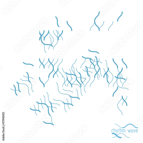 Technological vector wallpaper made with abstract lines. Modern geometric composition can be used as template and layout.