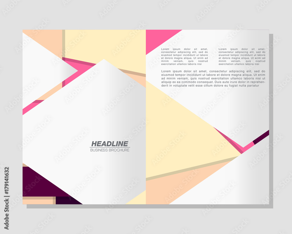 Naklejka premium Vector Brochure Flyer design Layout template