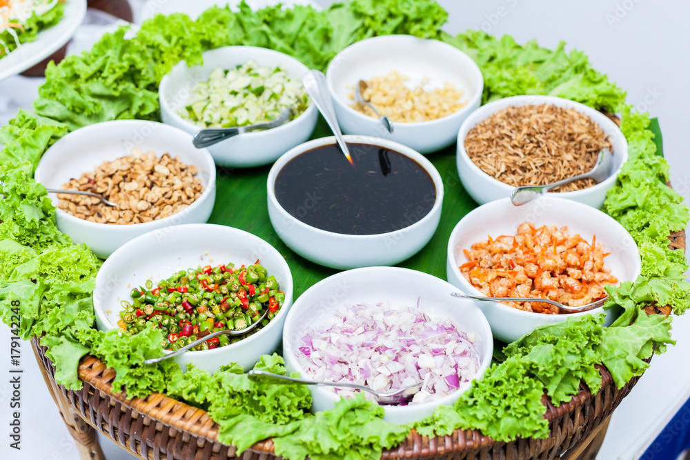 Miang Kham Thai Traditional Dessert. Miang Kham Thai Traditional Dessert.