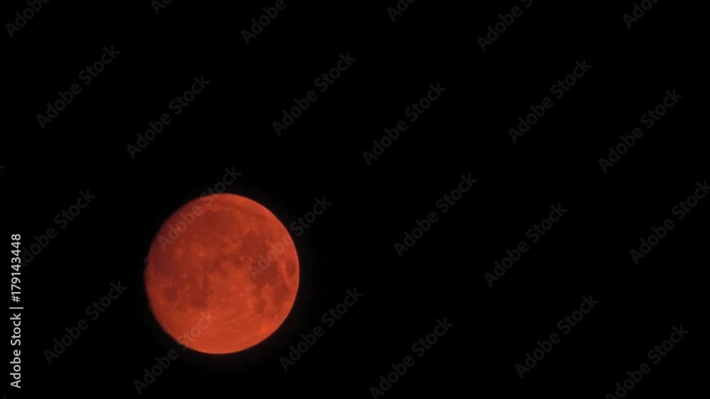 Time Lapse forest fire orange red blood moon and clouds night dark skies Time Lapse forest fire orange red blood moon and clouds night dark skies