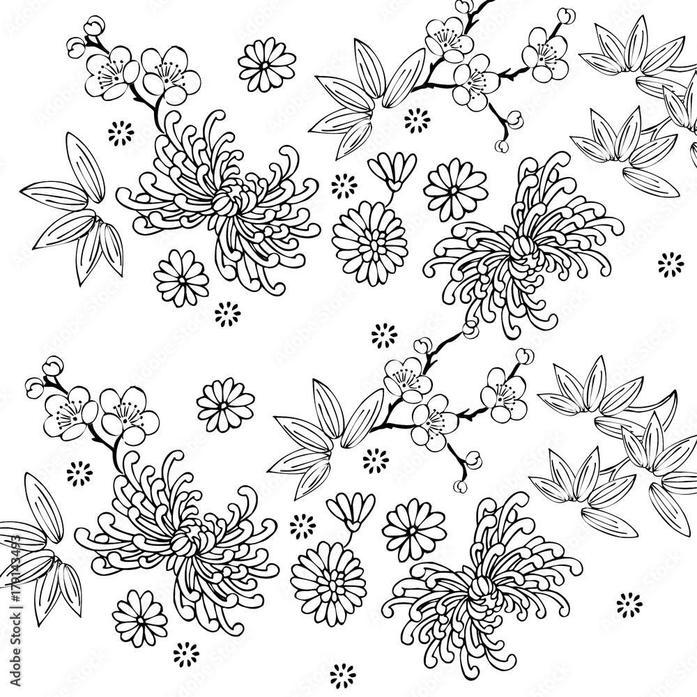 Fototapeta premium floral pattern