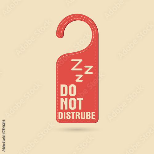 Do not disturb door hanger
