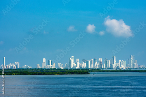 Cartagena  Colombia - view from sea