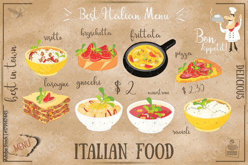 Italian Food Menu
