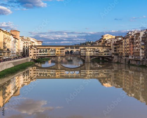 Ponte Vecchio bridge on Arno river, Florence, Italy
