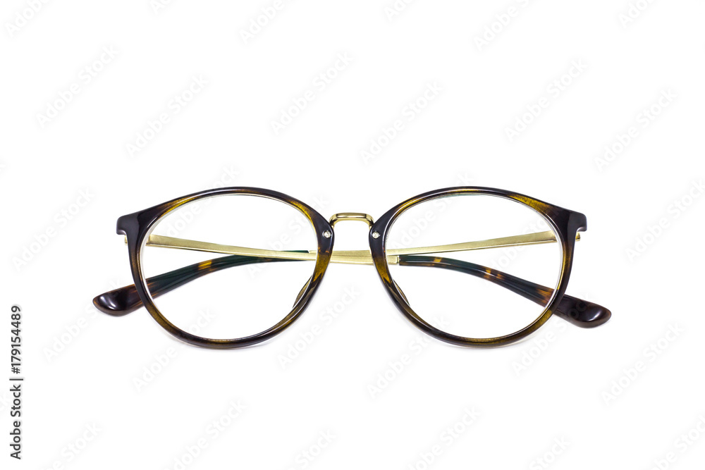 Fototapeta premium Vintage fashion glasses isolated on a white background