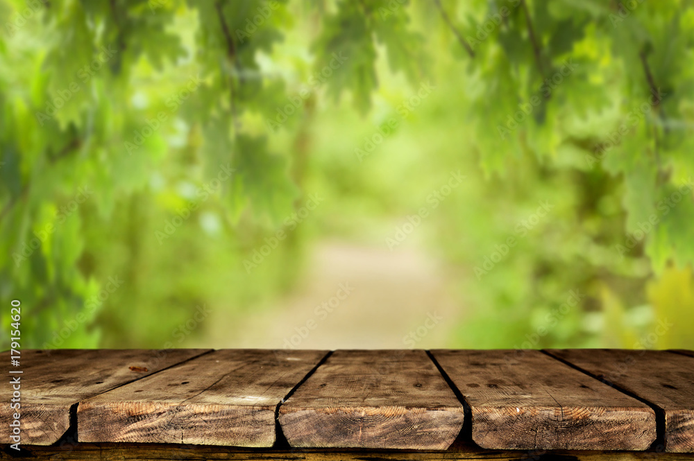 Wooden table background