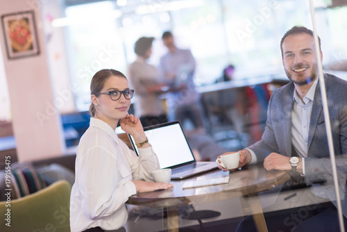 startup Business team Working With laptop in creative office