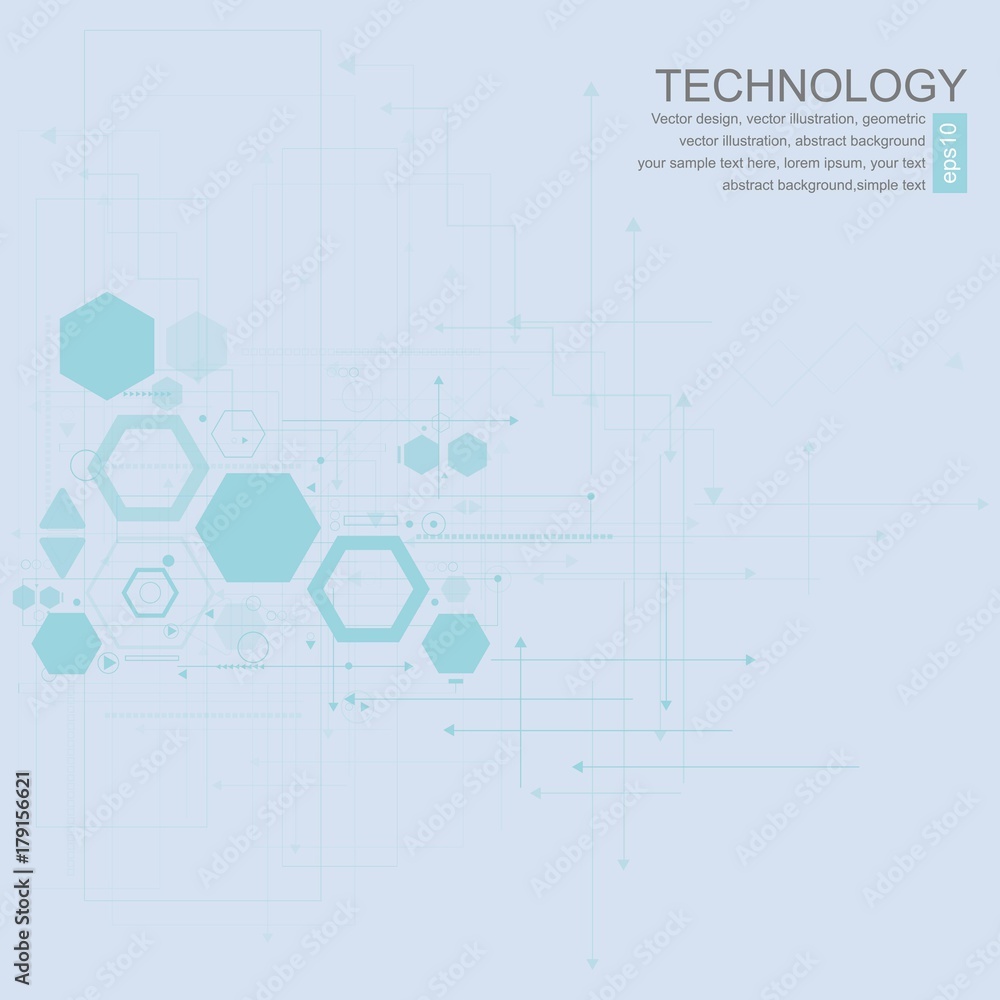 Obraz premium Abstract technological background with various technological elements. Structure pattern technology backdrop. Vector