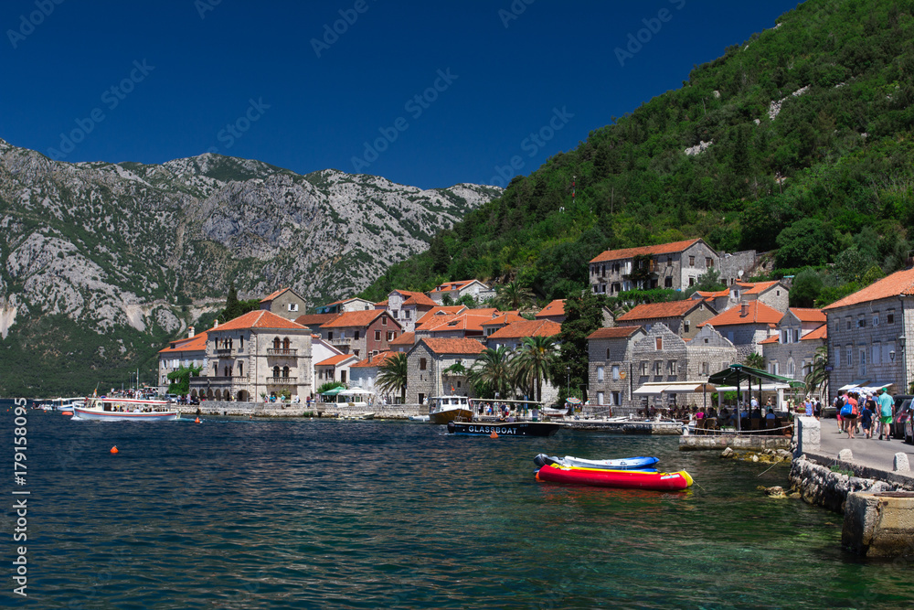 Perast coastline, Montenegro