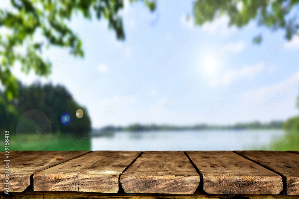 Fototapeta premium Wooden table background