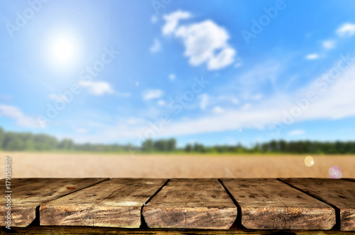 Wooden table background