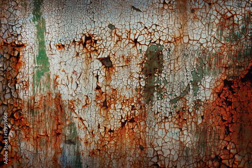 Old rusty metal plate background