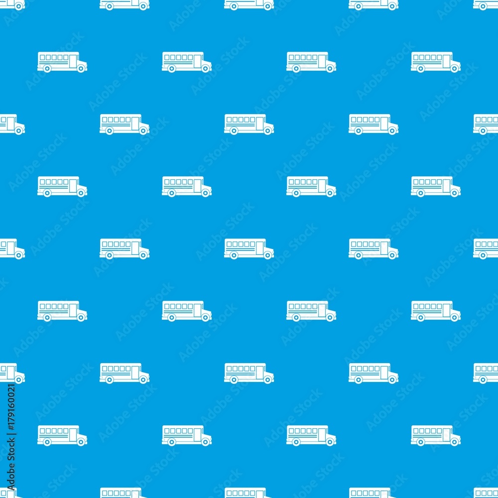 School bus pattern seamless blue School bus pattern seamless blue