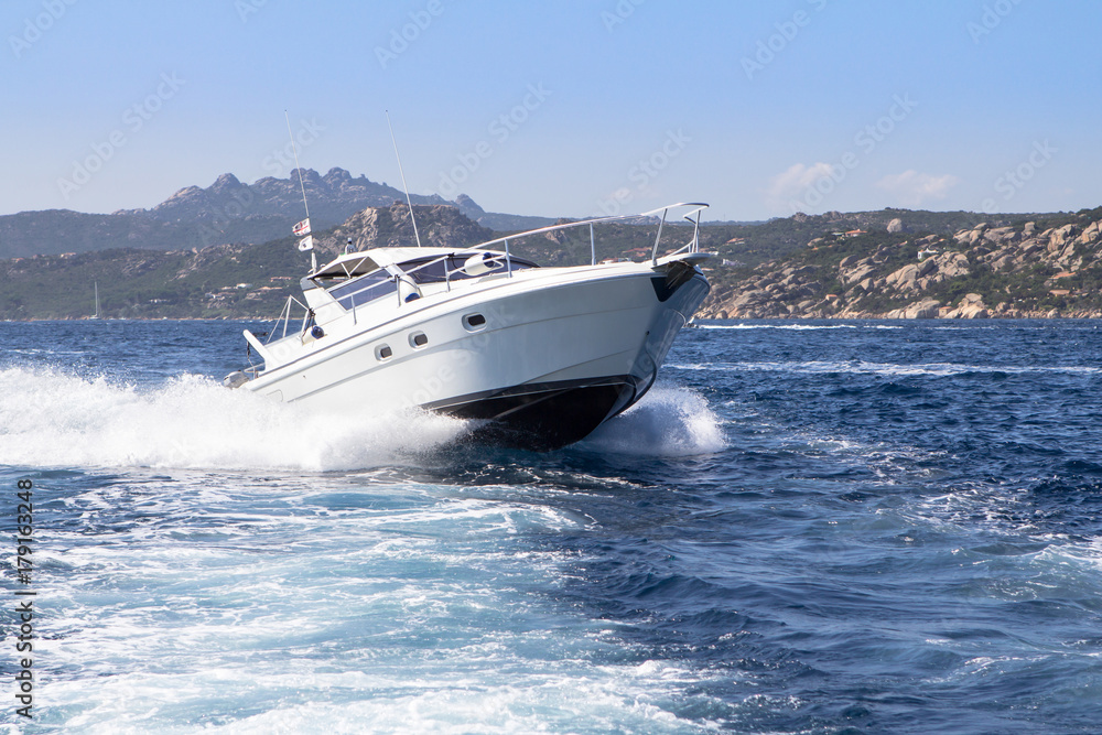 Fototapeta premium Luxury yacht in the sea