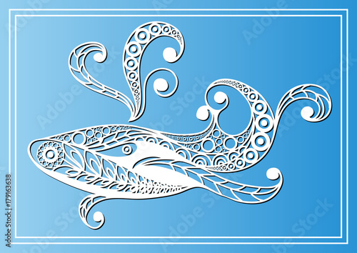 Graphic illustration with zodiac sign 2_8