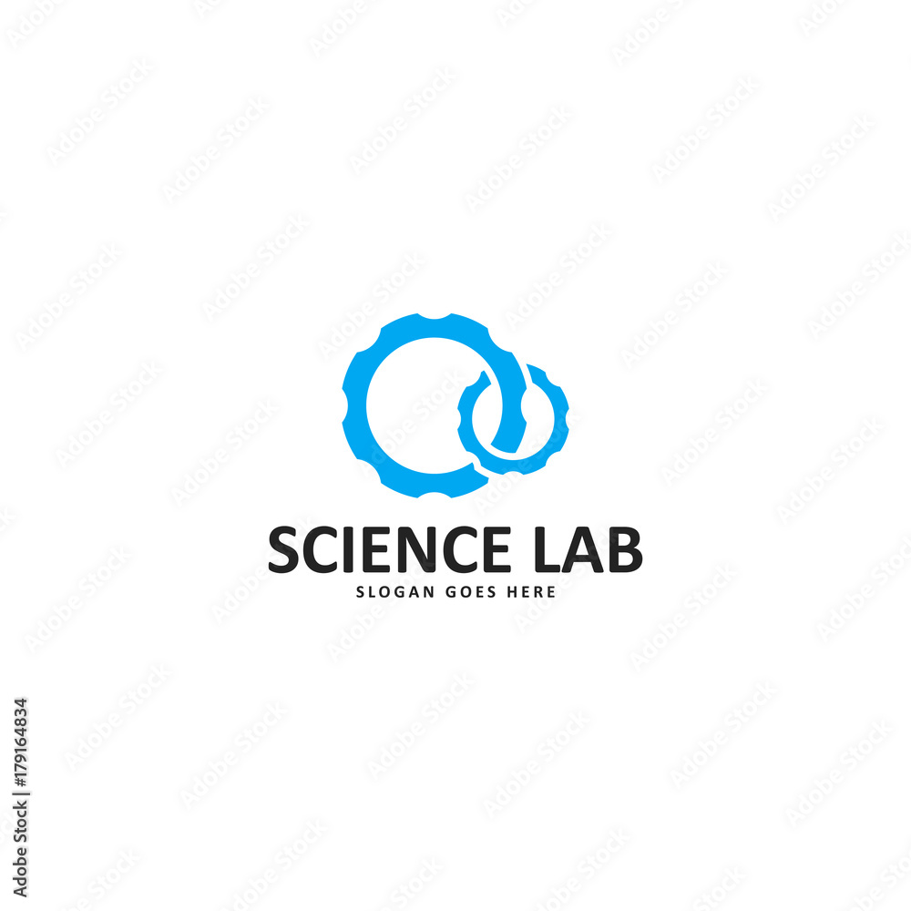 Science logo vector art