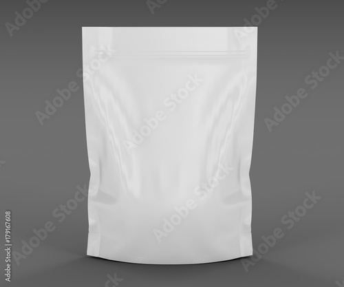 Single blank sealed foil food pouch bag pack