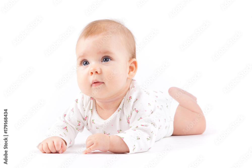 cute pretty little girl in white pijamas cute pretty little girl in white pijamas