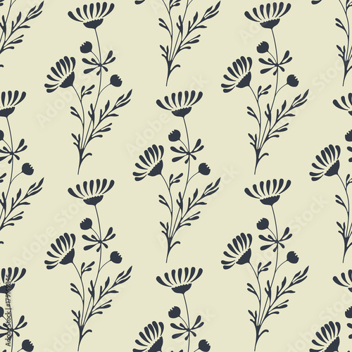 Vector Seamless Floral Background 