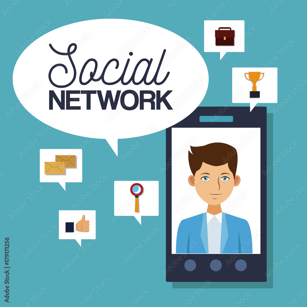 Social network icons icon vector illustration graphic design Social network icons icon vector illustration graphic design