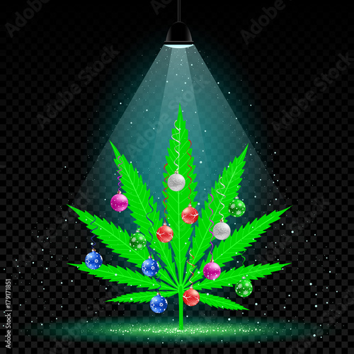 Christmas hemp tree lamp snow