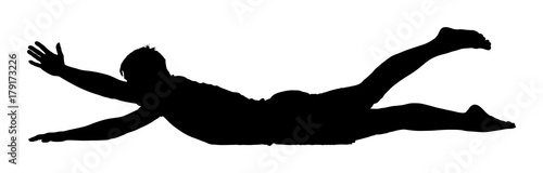 Young attractive man practicing yoga vector silhouette, exercise, stretching pose. Man exercises yoga. Worm up. Sportsman on training in gym.