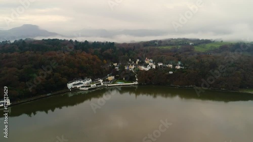 Aerial View Portmeirion Village  