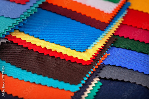 multi-color patterns of fabric texture details