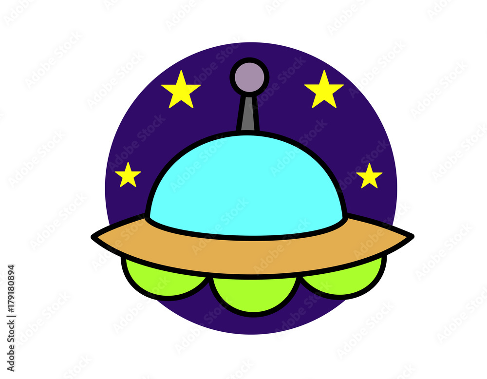 Ufo 色 星 宇宙 Stock イラスト Adobe Stock