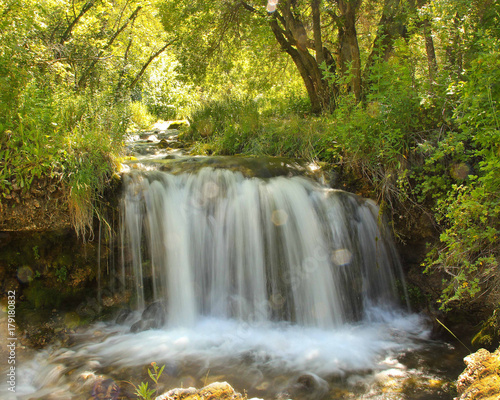Fototapeta Naklejka Na Ścianę i Meble -  Summer Tranquil Waterfall