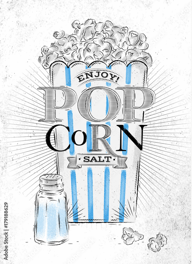 Plakat Sól popcornowa plakatowa